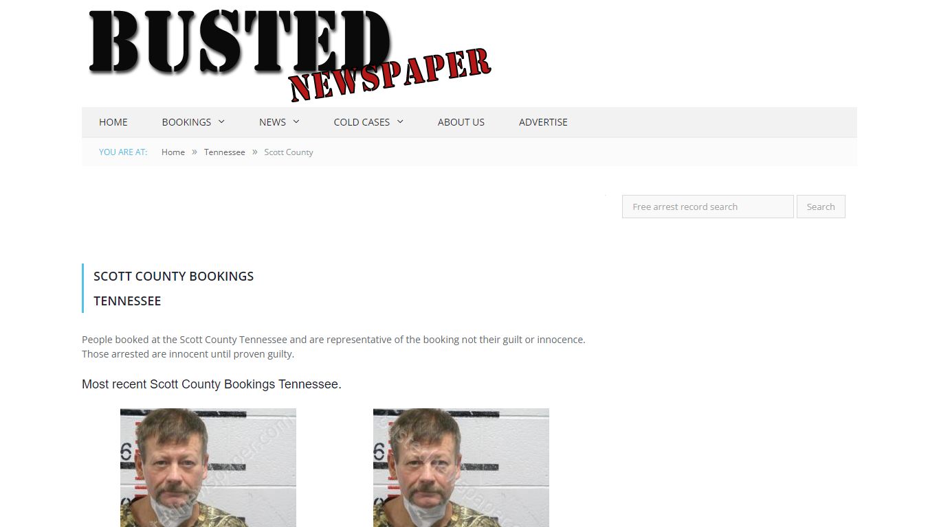 Scott County, TN Mugshots - BUSTEDNEWSPAPER.COM